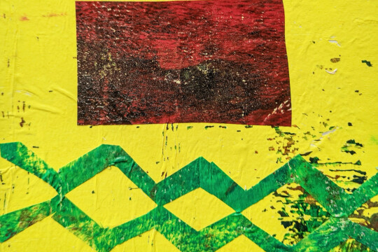 abstract with yellow and red