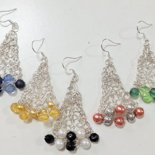 bottom bead earrings