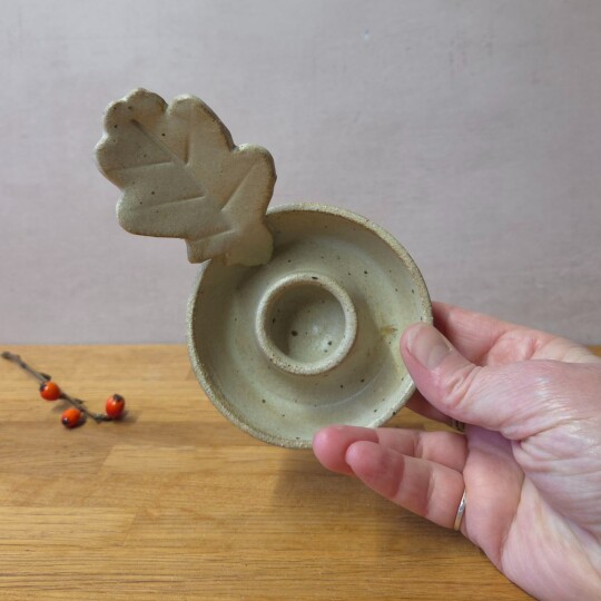 leafy candle holder
