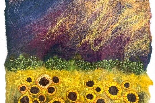 jan felt sunflowerlandscape