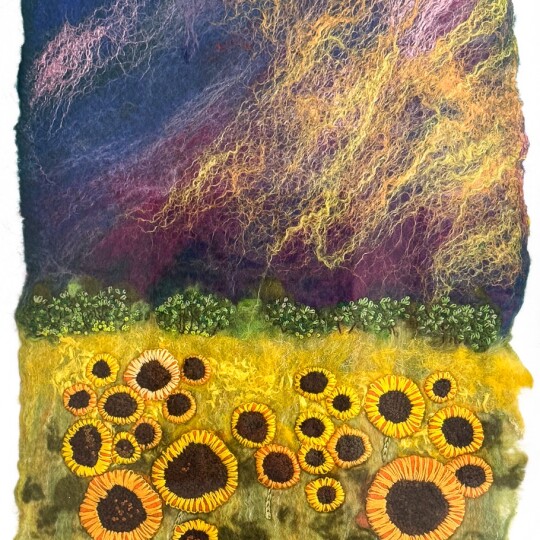 jan felt sunflowerlandscape