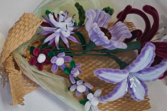 purple bouquet ellen