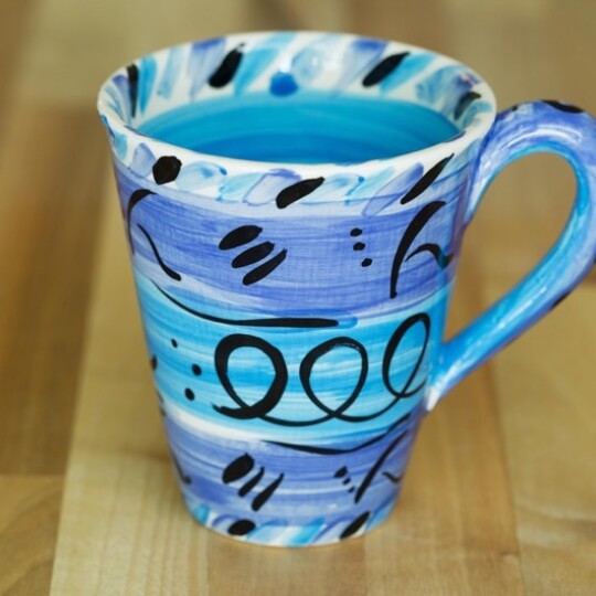 Reckless Design blue mug