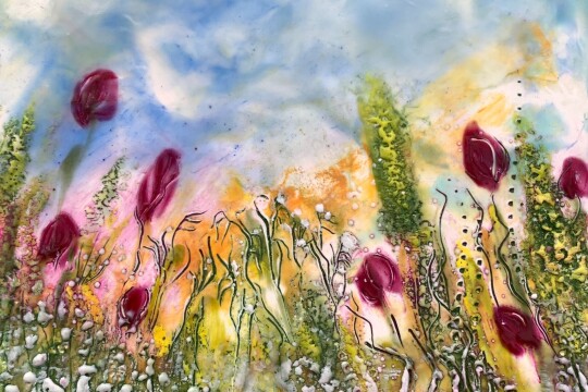 4. Crimson Delight   Encaustic Wax