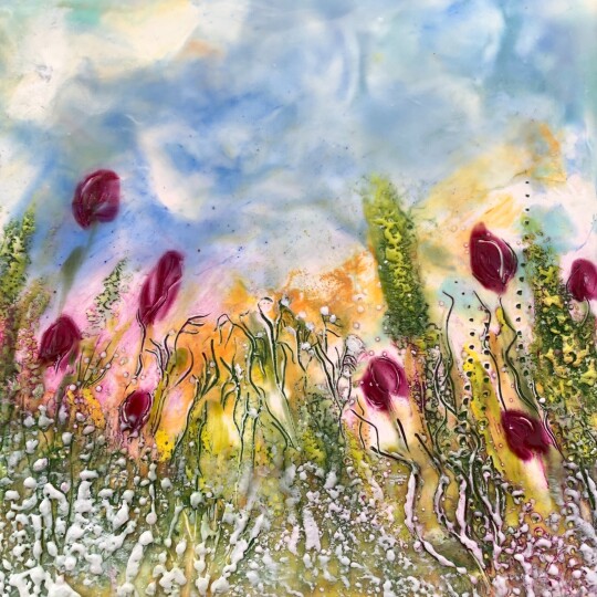 4. Crimson Delight   Encaustic Wax