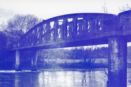 Jack Delahoy Screen Print of DoB Bridge Monmouth