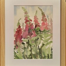 painting foxgloves