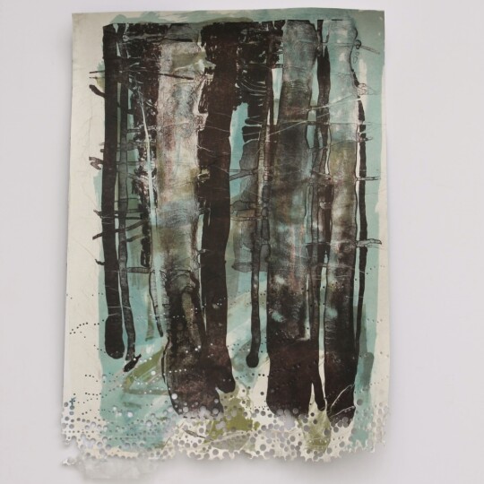 echo of the song(cyan) melanieclarke stonelithograph £395.00 copy
