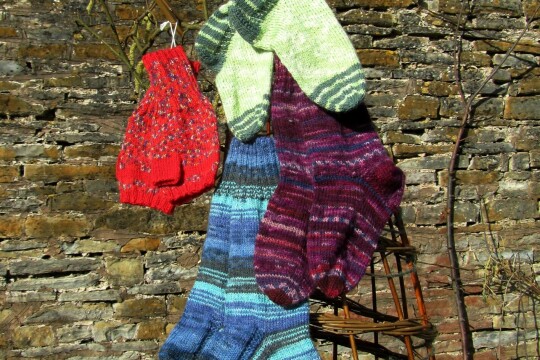 Birgitta Engel Hand Knitted Crafts Display