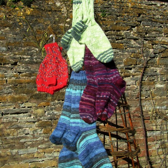 Birgitta Engel Hand Knitted Crafts Display