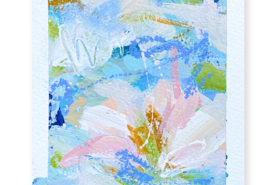 Charlotte Keating Drifting Light Falling Blooms 2 Storyboard Abstract Painting