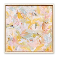 Love Letters Pink Abstract Painting 7