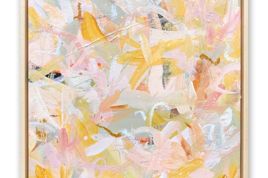 Love Letters Pink Abstract Painting 7