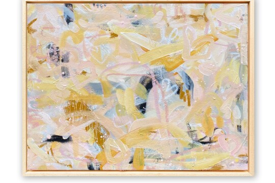 Love Letters Pink Abstract Painting LOVE LETTERS