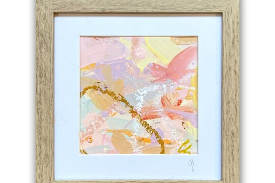 Love Letters Pink Colour Study framed GENTLE LOVE