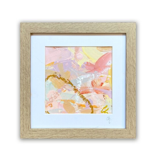 Love Letters Pink Colour Study framed GENTLE LOVE