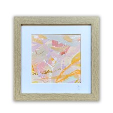 Love Letters Pink Colour Study framed HUSHED LOVE