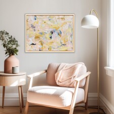 blush mock up blank wall Love Letters 50x60