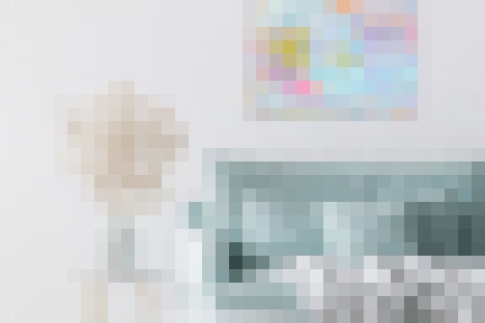 Charlotte Keating Abstract Painting Peppermint Milkshake with Sherbet Topping