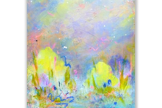 Charlotte Keating Acrylic Painting Dawn Chorus