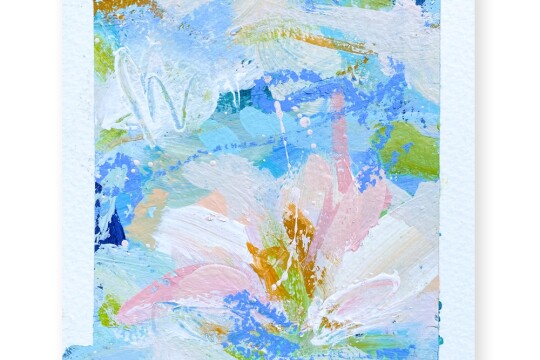 Charlotte Keating Drifting Light Falling Blooms 2 Storyboard Abstract Painting
