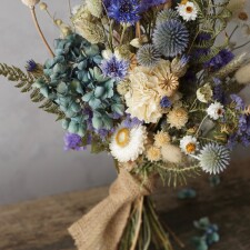 Shanna Ludwig dried flower bouquet blue