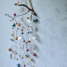 Shanna Ludwig pastels flower mobile