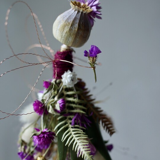 harebell and bee purple flower fairy