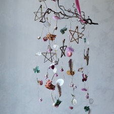 harebell and bee stars flower mobile